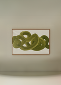 Whorl 01, original abstract expressionist painting on canvas by Sam Jaspersohn, painted with a handmade brush